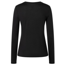 super natural Unterwäsche Langarmshirt Arctic230 - Merinowolle - schwarz Damen