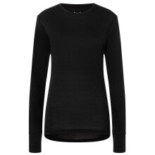 super natural Unterwäsche Langarmshirt Tundra 175 - Merinowolle - schwarz Damen