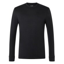 super natural Unterwäsche Langarmshirt Tundra 175 - Merinowolle - schwarz Herren