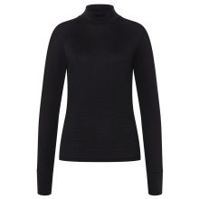 super natural Unterwäsche Langarmshirt Tundra 175 Turtleneck - Merinowolle - schwarz Damen