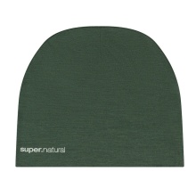 super natural Mütze Everyday Beanie (Merino-Mix) dunkelgrün - 1 Stück