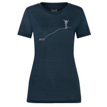 super natural Freizeit-Shirt Bergglück Tee (Merino-Mix) marineblau Damen