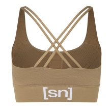 super natural Funktionsunterwäsche Sport-Bra Super Top (angenehmer Tragekomfort) sandbraun Damen