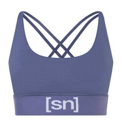 super natural Funktionsunterwäsche Sport-Bra Super Top (angenehmer Tragekomfort) blau/violett Damen