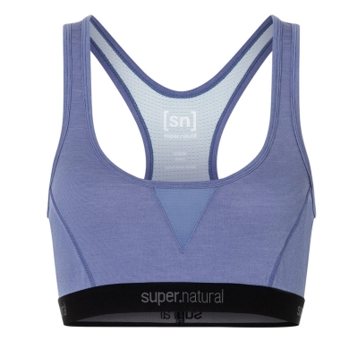 super natural Funktionsunterwäsche Sport-Bra Tundra 220 Semplice (angenehmer Tragekomfort) blau/violett Damen