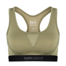 super natural Funktionsunterwäsche Sport-Bra Tundra 220 Semplice (angenehmer Tragekomfort) aloegrün Damen