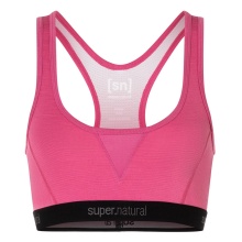 super natural Funktionsunterwäsche Sport-Bra Tundra 220 Semplice (angenehmer Tragekomfort) pink Damen