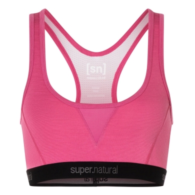 super natural Funktionsunterwäsche Sport-Bra Tundra 220 Semplice (angenehmer Tragekomfort) pink Damen