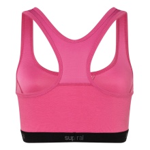 super natural Funktionsunterwäsche Sport-Bra Tundra 220 Semplice (angenehmer Tragekomfort) pink Damen