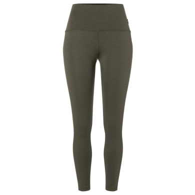 super natural Sporthose Super Tights (Merinowolle, weicher Tragekomfort, atmungsaktiv) enganliegend braungrün Damen