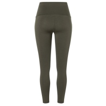 super natural Sporthose Super Tights (Merinowolle, weicher Tragekomfort, atmungsaktiv) enganliegend braungrün Damen