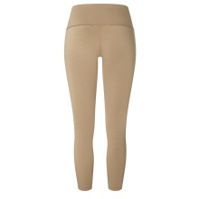 super natural Sporthose Super Tights (Merinowolle, weicher Tragekomfort, atmungsaktiv) enganliegend sandbraun Damen