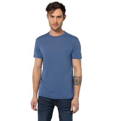 super natural Freizeit-Tshirt Essential (Merino-Mix) nachtblau Herren