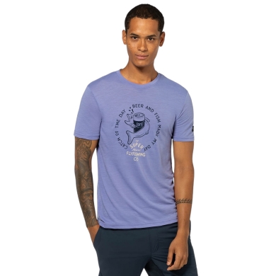 super natural Freizeit-Tshirt Juhos Finest Tee - blau/violett Herren