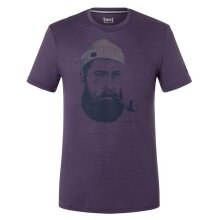 super natural Wander-/Freizeit Tshirt Sailor Tee (Merino-Mix) violett Herren