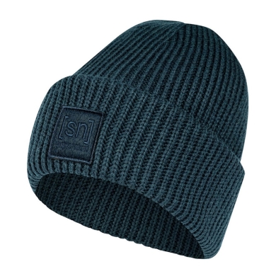 super natural Wintermütze Krissini Beanie (angenehmes Tragegefühl) dunkelblau Damen - 1 Stück