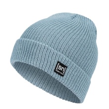 super natural Wintermütze Merino Basic Beanie (Merinowolle, idealer Wärmeschutz) hellblau - 1 Stück