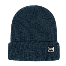 super natural Wintermütze Merino Basic Beanie (Merinowolle, idealer Wärmeschutz) navyblau - 1 Stück