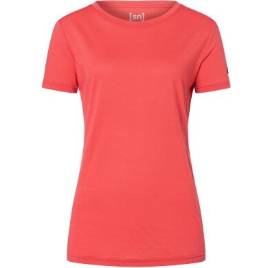 super natural Sport-/Freizeitshirt The Essential Tee rot Damen