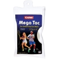 Tourna Overgrip Mega Tac (extreme Griffigkeit, haltbar, breit) weiss 10er Rolle