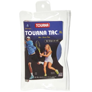 Tourna Overgrip Tac XL 0.55mm blau 10er Rolle