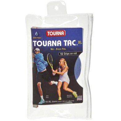 Tourna Overgrip Tac XL 0.55mm blau 10er Rolle