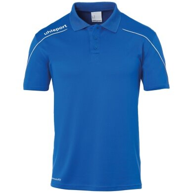 uhlsport Polo Stream 22 2019 azurblau/weiss Herren