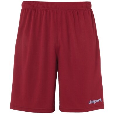 uhlsport Sporthose Short Basic Center kurz bordeauxrot/skyblau Kinder