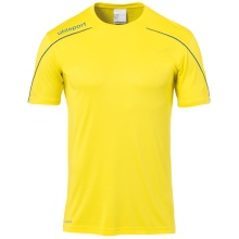 uhlsport Sport-Trikot Stream 22 (100% Polyester) limonengelb/azurblau Herren