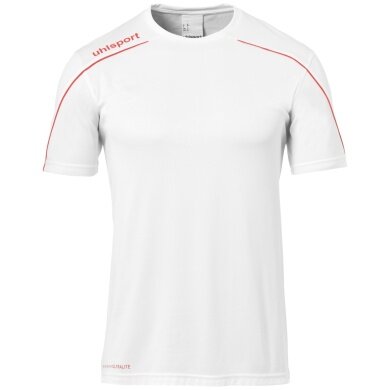 uhlsport Sport-Trikot Stream 22 (100% Polyester) weiss/rot Herren