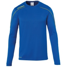 uhlsport Langarmshirt Stream 22 azurblau/limonengelb Herren