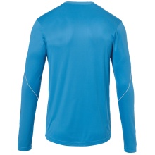 uhlsport Langarmshirt Stream 22 cyanblau/weiss Herren