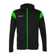 uhlsport Kapuzenjacke Squad 27 Track (Full-Zip) schwarz/grün Herren