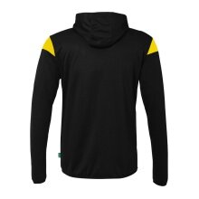 uhlsport Kapuzenjacke Squad 27 Track (Full-Zip) schwarz/gelb Kinder