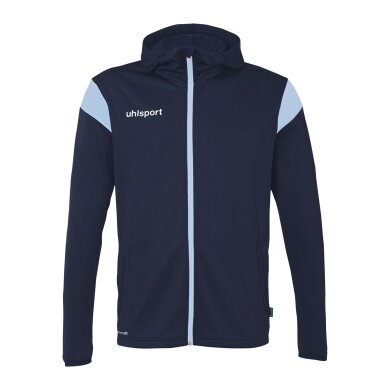 uhlsport Kapuzenjacke Squad 27 Track (Full-Zip) marineblau/skyblau Herren