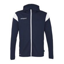 uhlsport Kapuzenjacke Squad 27 Track (Full-Zip) marineblau/weiss Herren