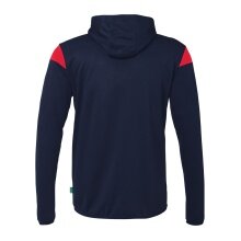 uhlsport Kapuzenjacke Squad 27 Track (Full-Zip) marineblau/rot Kinder