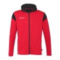 uhlsport Kapuzenjacke Squad 27 Track (Full-Zip) rot/schwarz Kinder