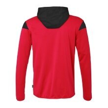 uhlsport Kapuzenjacke Squad 27 Track (Full-Zip) rot/schwarz Herren