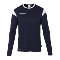 uhlsport Langarmshirt Squad 27 (100% Polyester) marineblau/weiss Herren