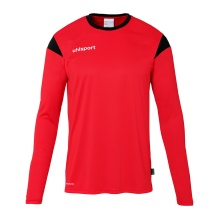 uhlsport Langarmshirt Squad 27 (100% Polyester) rot/schwarz Herren