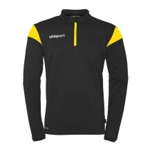 uhlsport Langarmshirt Ziptop Squad 27 (Stehkragen) schwarz/gelb Herren