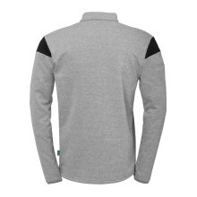 uhlsport Langarmshirt Ziptop Squad 27 (Stehkragen) grau/schwarz Herren