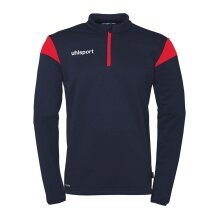 uhlsport Langarmshirt Ziptop Squad 27 (Stehkragen) marineblau/rot Kinder