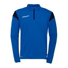 uhlsport Langarmshirt Ziptop Squad 27 (Stehkragen) azurblau/marineblau Kinder