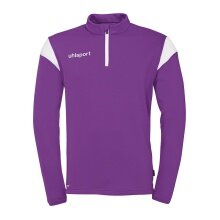 uhlsport Langarmshirt Ziptop Squad 27 (Stehkragen) violett/weiss Herren