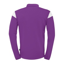 uhlsport Langarmshirt Ziptop Squad 27 (Stehkragen) violett/weiss Herren