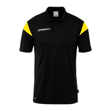 uhlsport Sport-Polo Squad 27 (100% rec. Polyester) schwarz/gelb Kinder