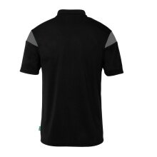 uhlsport Sport-Polo Squad 27 (100% rec. Polyester) schwarz/anthrazitgrau Herren