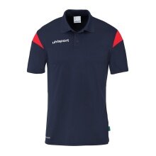 uhlsport Sport-Polo Squad 27 (100% rec. Polyester) marineblau/rot Kinder